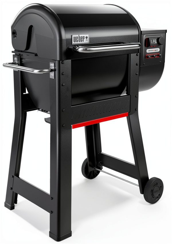 Weber Smoque Electric Wood Pellet Grill Smoker Black-2