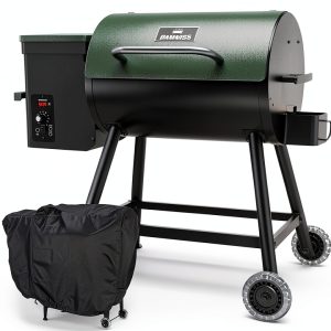 DAMNISS Wood Pellet Grill Stainless Steel 8-in-1 Combo-0