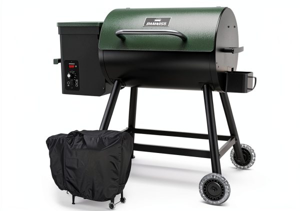 DAMNISS Wood Pellet Grill Stainless Steel 8-in-1 Combo-0