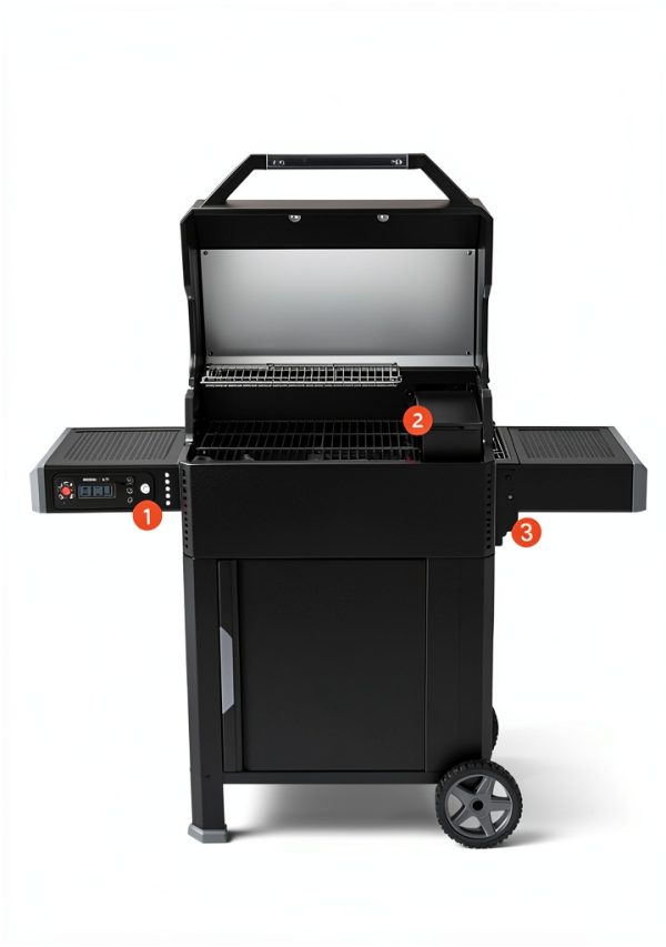 Charcoal Grill Masterbuilt AutoIgnite 545 Black-15