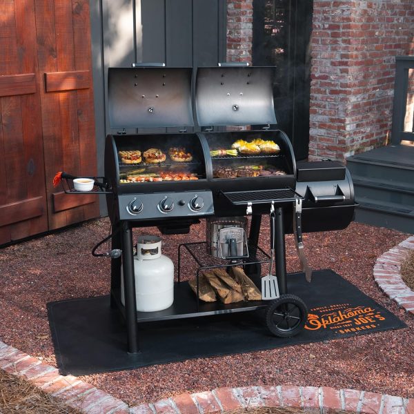 Oklahoma Joes Canyon Combo Charcoal Gas Smoker Grill-7