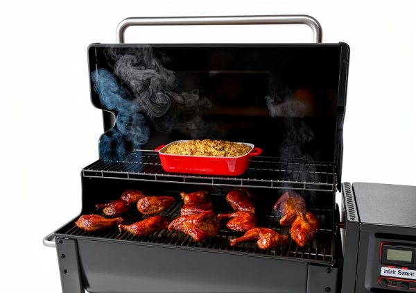 Weber Smoque XL Electric Wood Pellet Grill Smoker Black-6