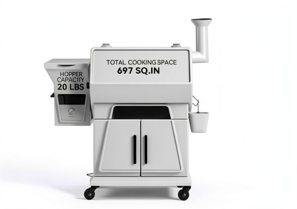 Z Grills Pellet Grill 8-in-1 Stainless Steel Smart Control-5