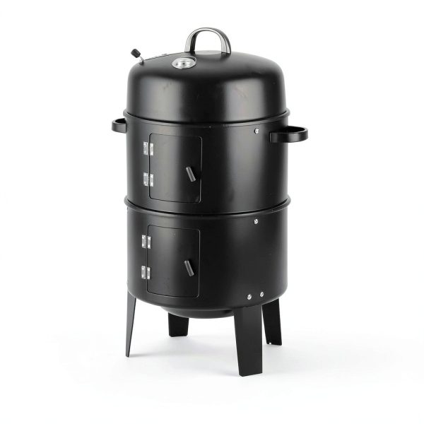 KINGBURN Charcoal Smoker Grill, Stainless Steel, KBL003-2