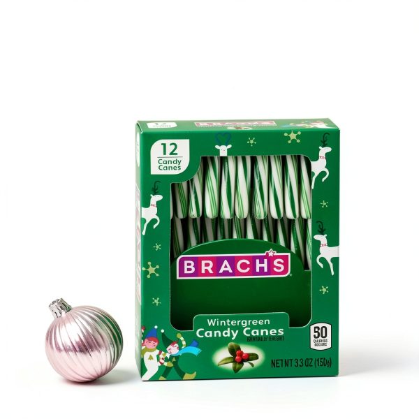 Ferrara Wintergreen Candy Canes 12 Count Holiday Treats-3