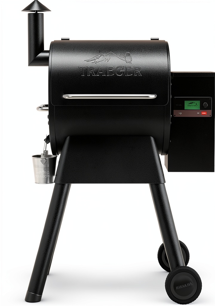 Traeger Pro 575 grill in a backyard setting