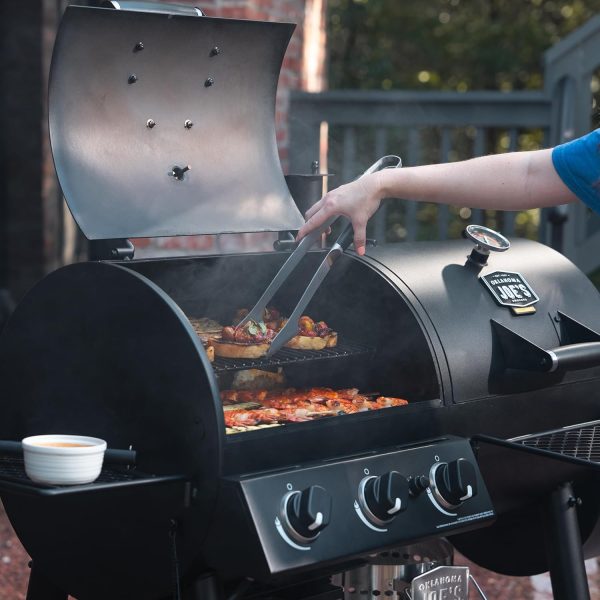 Oklahoma Joes Canyon Combo Charcoal Gas Smoker Grill-8