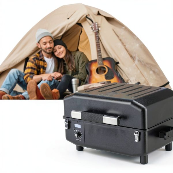 Z Grills N-200A Portable Pellet Grill Wood Fire Flavor-2