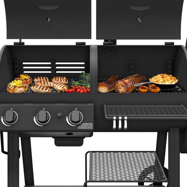 Oklahoma Joes Canyon Combo Charcoal Gas Smoker Grill-2