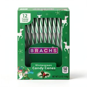Ferrara Wintergreen Candy Canes 12 Count Holiday Treats-0