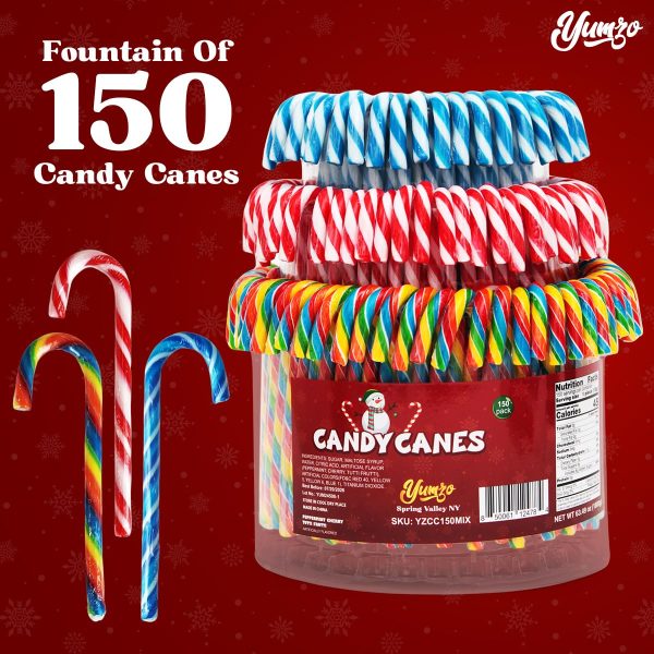 Yumzo Christmas Candy Canes Assorted Flavors-1