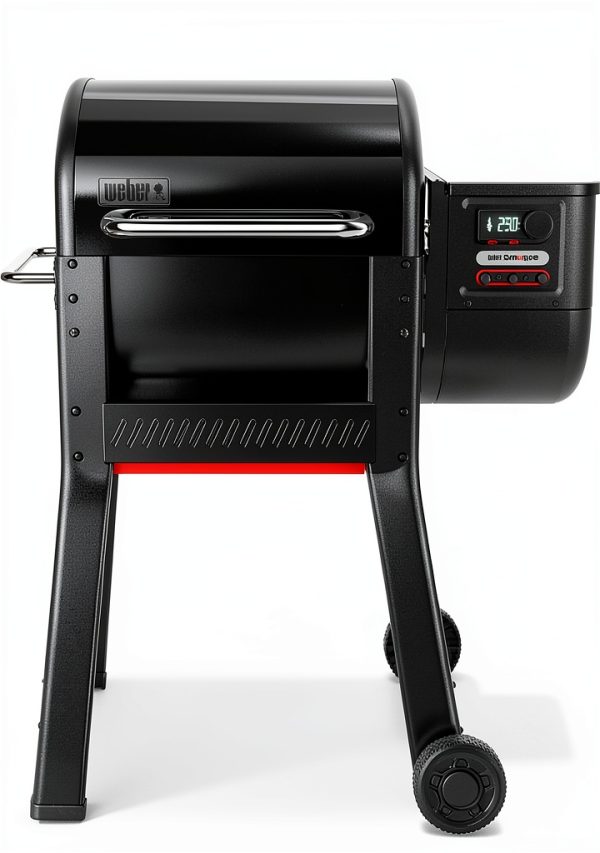 Weber Smoque Electric Wood Pellet Grill Smoker Black-0