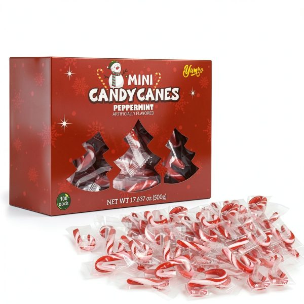 Peppermint Candy Canes Bulk Individually Wrapped-1