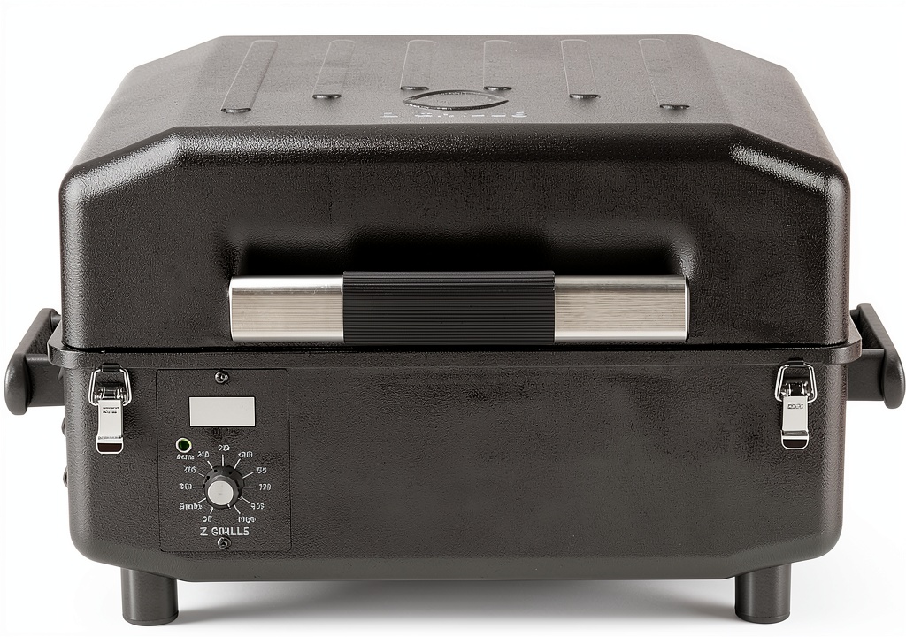 Z Grills N-200A pellet grill in use on a patio