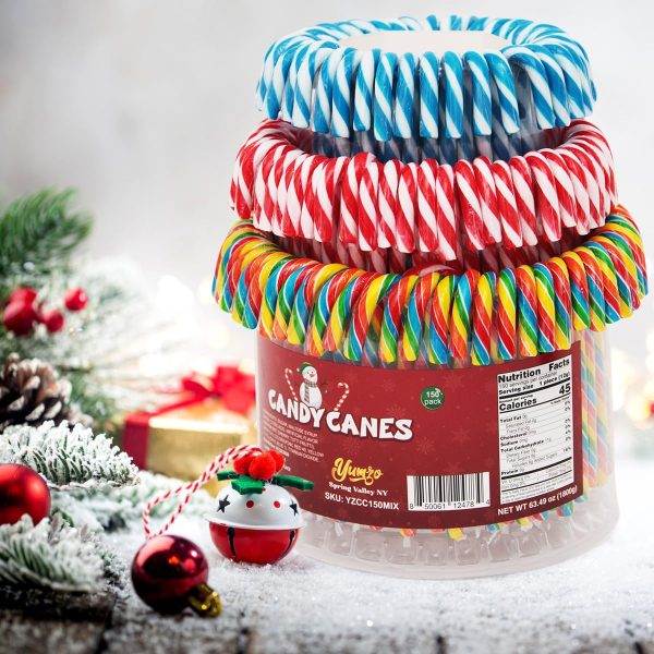 Yumzo Christmas Candy Canes Assorted Flavors-4