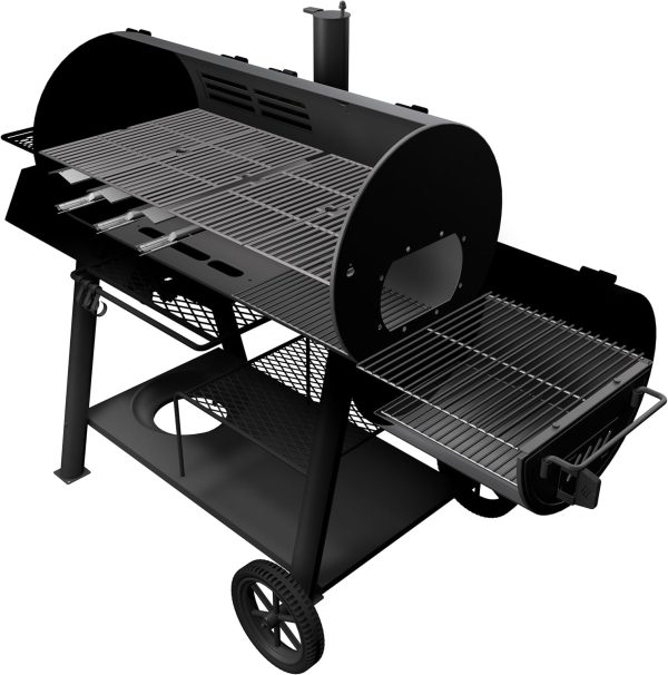 Oklahoma Joes Canyon Combo Charcoal Gas Smoker Grill-3