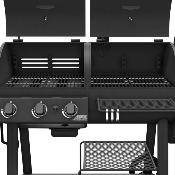 Oklahoma Joes Canyon Combo Charcoal Gas Smoker Grill-1