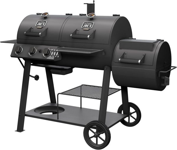 Oklahoma Joes Canyon Combo Charcoal Gas Smoker Grill-4