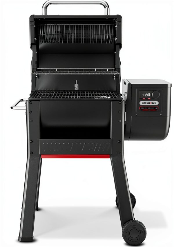 Weber Smoque Electric Wood Pellet Grill Smoker Black-1