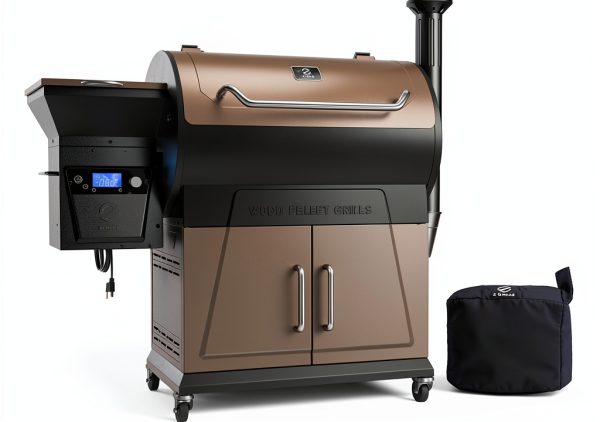 Z Grills Pellet Grill 8-in-1 Stainless Steel Smart Control-0