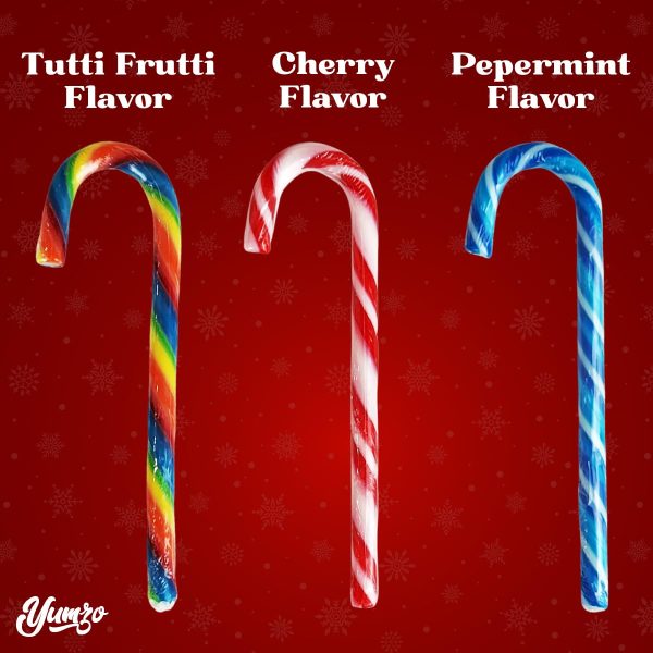 Yumzo Christmas Candy Canes Assorted Flavors-2