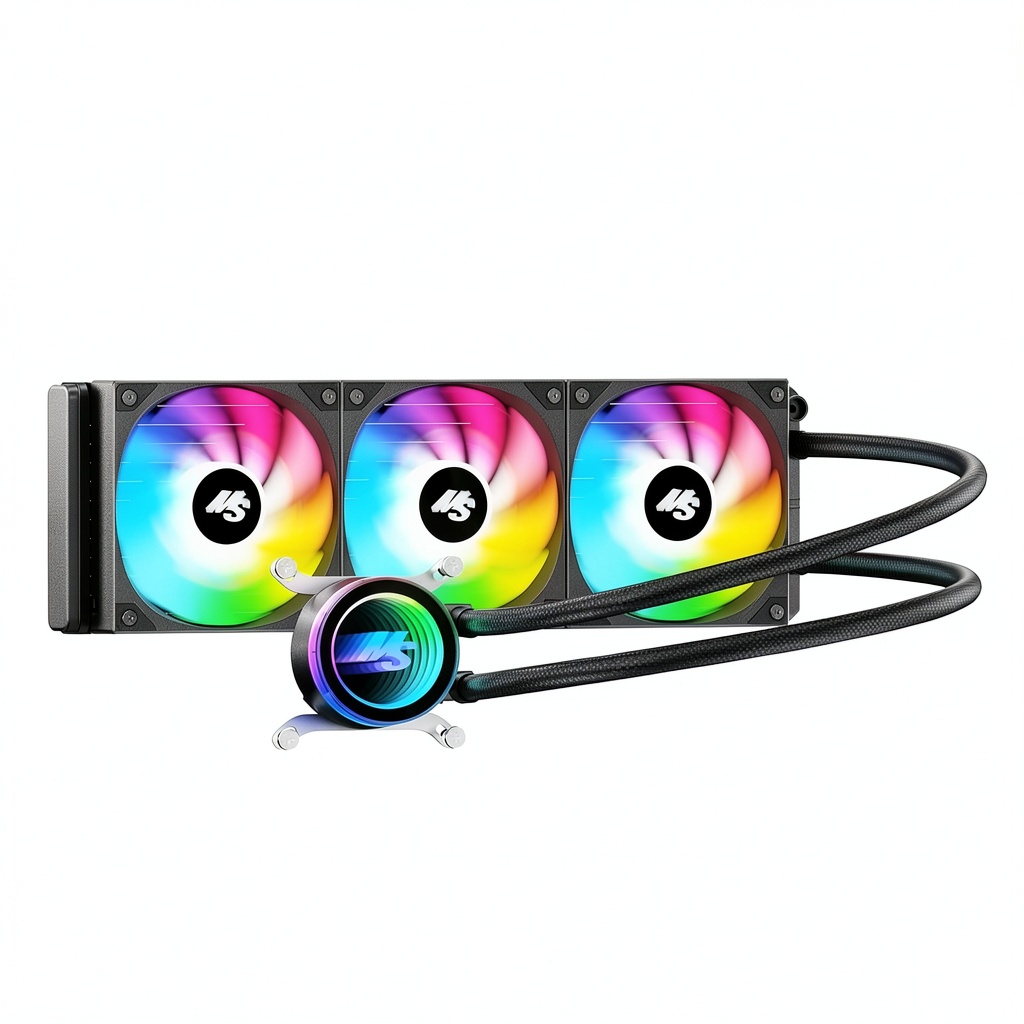 Minorsonic 360mm AIO installed in a gaming PC case