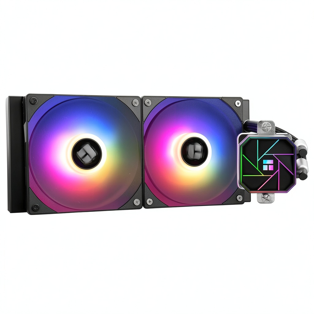 Thermalright 240mm AIO cooler installed in a gaming PC case