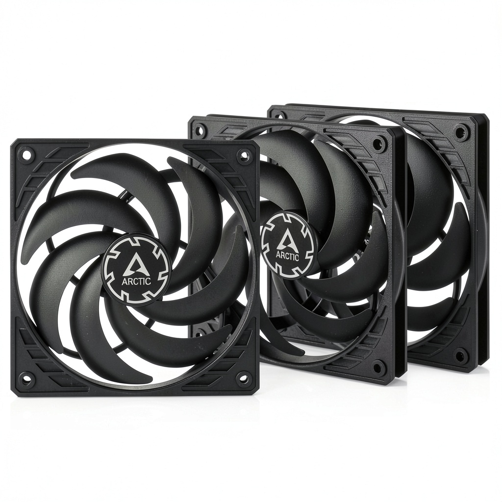 ARCTIC P12 Slim fan installed on a compact PC case