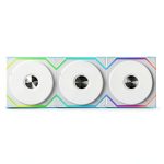 Lian Li 120mm LED Reverse Blade PC Case Fan 3 Pack White-0