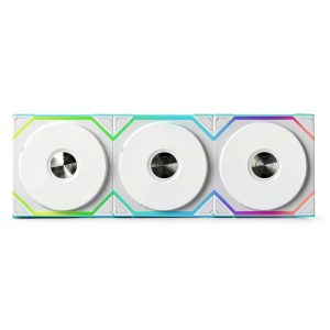 Lian Li 120mm LED Reverse Blade PC Case Fan 3 Pack White-0