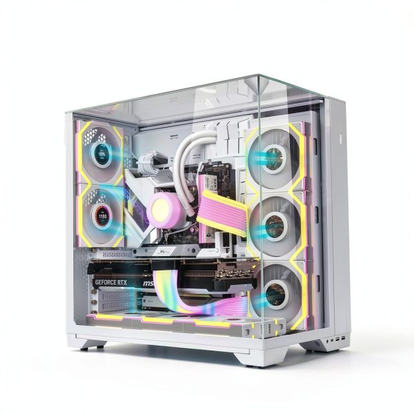 Lian Li 120mm LED Reverse Blade PC Case Fan 3 Pack White-4