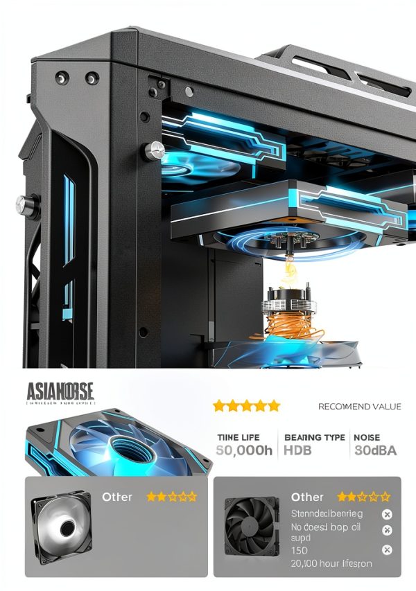 AsiaHorse AMICI RGB Case Fan Ultra‑High HDB Infinity Mirror-2