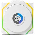 Lian Li 120mm Desktop Fan LED/LCD Reverse Blade 3x120mm White/Black-0