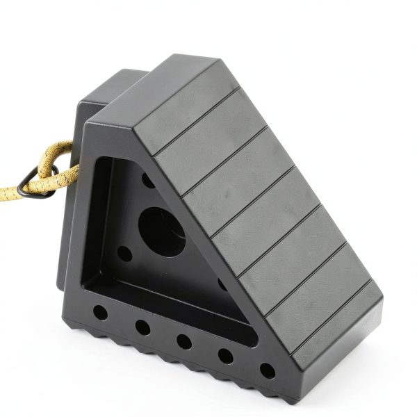 Heavy Duty Wheel Chocks 4 Pack by Profasion – Rubber with 39" Rope-1