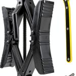 Camper Wheel Chock Stabilizer with Wrench, Premium X Shaped Wheel Chocks for RV Travel Trailer, 2Pcs Heavy Duty Tire Locking Chocks Accessories-0
