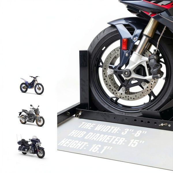 Motorcycle Wheel Chock Jack Boss 3-5in Front Tire Stand ASM05012-2