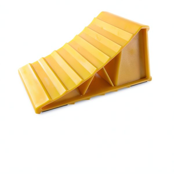 HOXWELL Wheel Chocks 2 Pair Travel Trailer Heavy Duty Yellow Non Slip-3