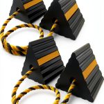 Rubber Wheel Chocks ROBLOCK 125 – Reflective for RV Trailer-0