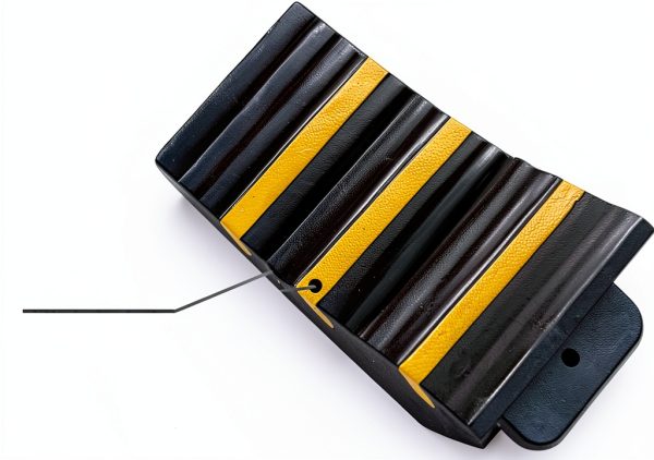 Wheel Chocks RELIANCER Heavy Duty Extra Large Rubber 2 Pack 10x6x7.3in-2