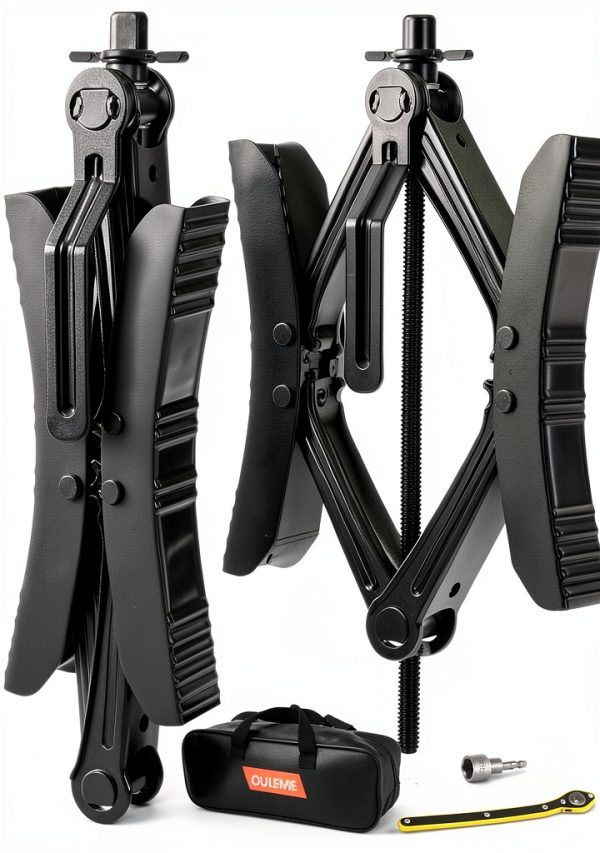 OULEME RV Tire Stabilizer X-shaped Wheel Chock for Trailer 2 Pack-0