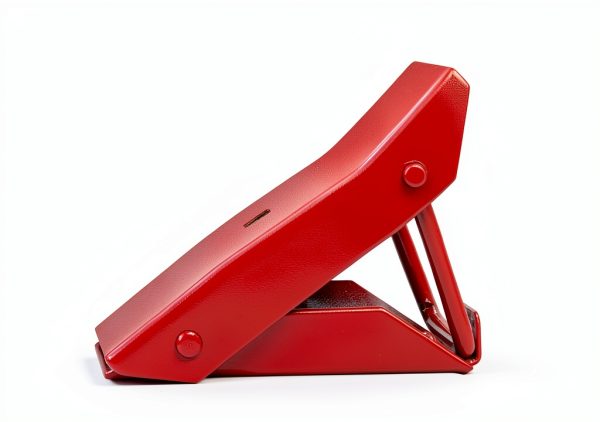 Big RED 2 Pack Steel Wheel Chock Foldable Tire Stop for Car,Trailer, TD5775-1