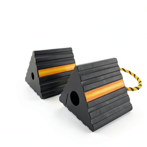Rubber Wheel Chocks ROBLOCK 125 – Reflective for RV Trailer-6