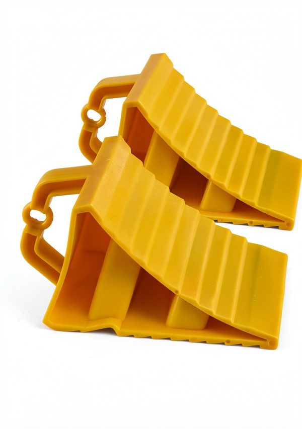 Wheel Chocks 4 Pack Non-Slip for RV Trailers Jade Butterfly Yellow-7