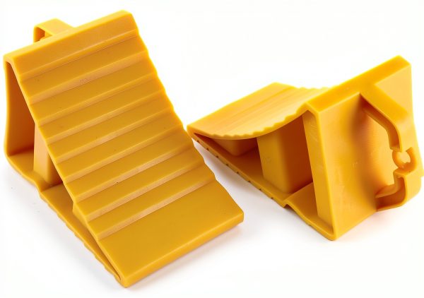Wheel Chocks 4 Pack Non-Slip for RV Trailers Jade Butterfly Yellow-8
