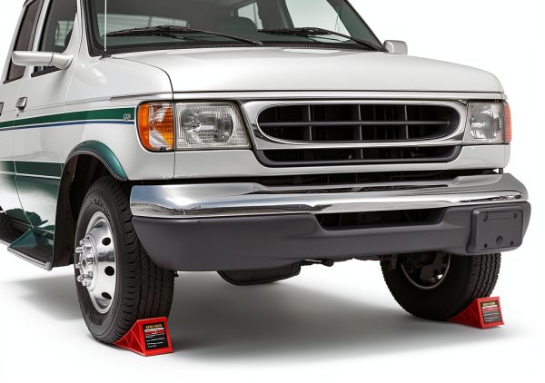 Wheel Chocks PAHTTO Heavy Duty 4‑Pack with Rope, Non‑Slip Plastic Red-4