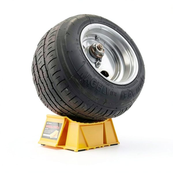 HOXWELL Wheel Chocks 2 Pair Travel Trailer Heavy Duty Yellow Non Slip-6