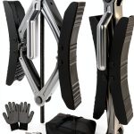 Camper Wheel Chock Stabilizer Lezcufer Duty X-Shaped RV Immobilizer-0