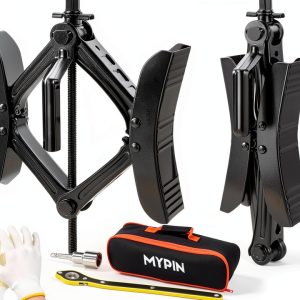 MYPIN Camper Wheel Chock Stabilizer, 2 Sets for RV Travel Trailer, with 8 Reflective Strips, Heavy Duty X-Shaped RV Stabilizer Wheel Chock Anti-Move Tire Wheel Chock-0
